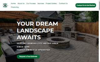 Keller's Landscaping website