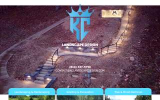 KC Landscape Design website