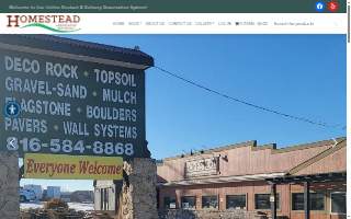 Homestead Landscaping Materials website