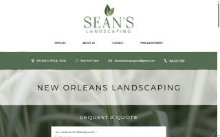 Sean's Landscaping website