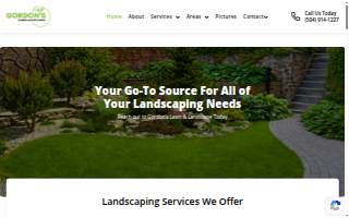 Gordon's Lawn & Landscape website