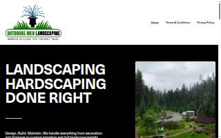 Outdoors Men Landscaping LLC website