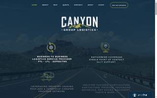 Canyon Group Logistics website