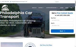 Philadelphia Car Transport website
