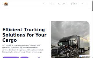 Ss Carrier Inc website