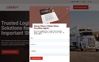 Legacy Transportation Services website