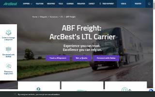 ABF Freight of Pittsburgh website