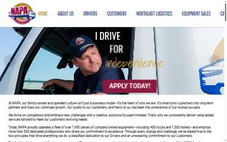 NAPA Transportation - Ohio Terminal website