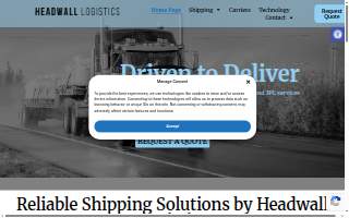 Headwall Logistics website