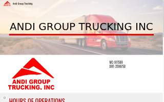Andi Group Trucking Inc website