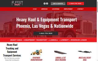 Flat Out Services website