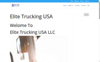 Elite Trucking USA LLC website