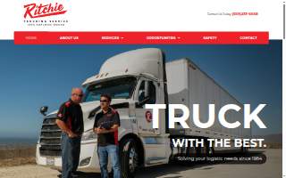 Ritchie Trucking Service website