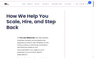 The Lazy Millennial website