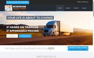 Metropolitan Trucking website