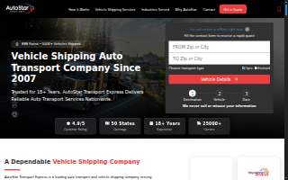 AutoStar Transport Express website