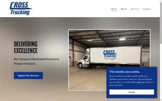 Cross Trucking & Cold Storage website