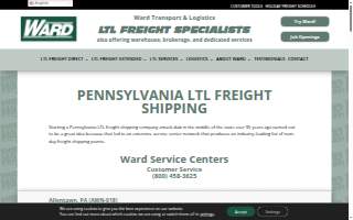 Ward Transport & Logistics Corp. of Pittsburgh website