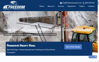 AAA Heavy Hauling website