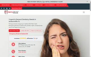 Emergency Dental of Jacksonville website