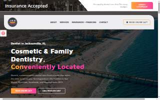 JAX Dental Studio website