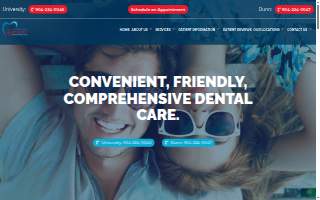 Jacksonville Emergency & Family Dental Care website