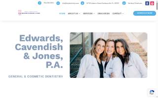 Edwards, Cavendish & Jones Jacksonville Dentistry website