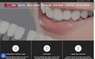 Indiana Emergency Dental website