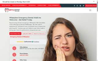 Emergency Dental of Milwaukee website