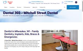 Mitchell Street Dental website