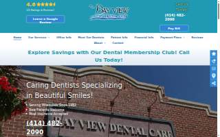Bay View Dental Care website