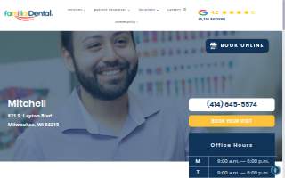 Familia Dental of Milwaukee website
