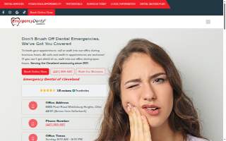 Emergency Dental of Cleveland website