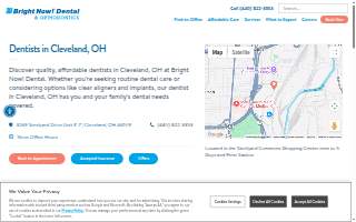 Bright Now! Dental & Orthodontics - Cleveland, OH (Steelyard Dr.) website