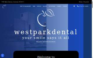 West Park Dental website