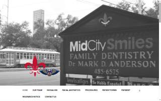 Mid-City Smiles Family Dentistry website
