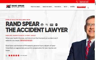 Rand Spear: The Accident Lawyer website