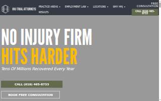 HHJ Trial Attorneys: San Diego Car Accident & Injury Lawyers website