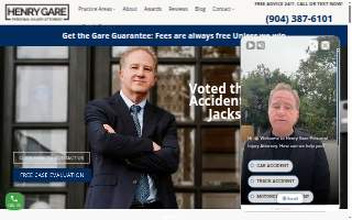 Henry Gare Personal Injury Attorney website