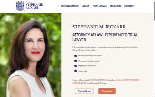 Law Office of Stephanie Rickard website
