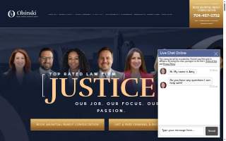 The Olsinski Law Firm, PLLC website