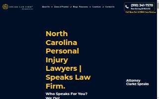 Speaks Law Firm website