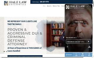 Hale Law Enterprises website
