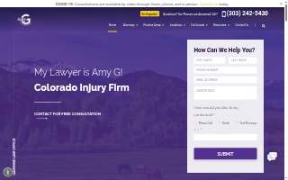 Amy G Injury Firm website