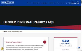 The Wilhite Law Firm - Personal Injury Attorney website