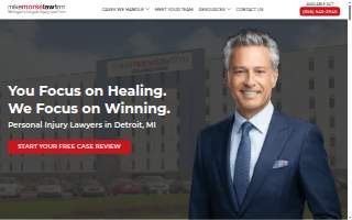 Mike Morse Injury Law Firm of Detroit website