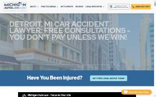 Michigan Auto Law - Auto Accident Attorneys of Detroit website