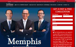 NST Law Injury Attorneys of Memphis website
