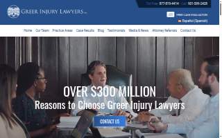 Greer Injury Lawyers website