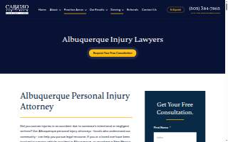Caruso Law Offices Car Accident Lawyers website